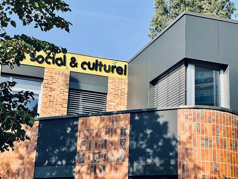 Illustration centre socio culturel grunewald atalu